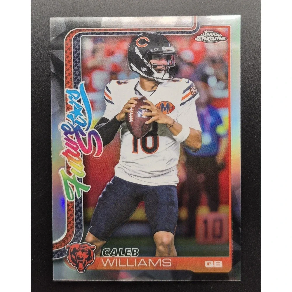 2025 Topps Chrome Caleb Williams #FS-1 Future Stars Refractor Chicago Bears